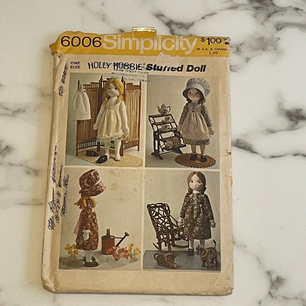 Holly hobbie doll dress pattern